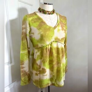 New DAVI & DANI Super Soft Tie-Dye Long Sleeve Thermal Top